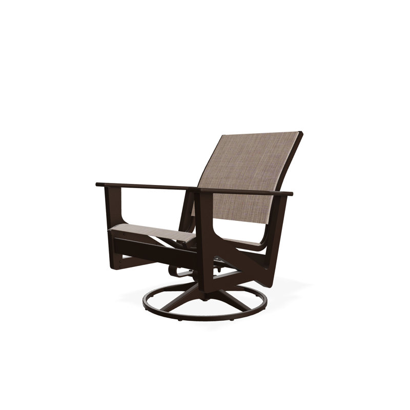 Wexler Outdoor Swivel Lounge Chair, Beacon Taupe Sunbrella®, Kona