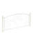 Queen Size White Bed Frame, Metal Construction, Unique Flower Pattern, Stable Structure, Fits All Mattress Types, 600 Lbs Limit, 8 - Inch Fit And , No Box Spring Needed, Compatibility, Quiet Strong,-13581602