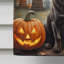 Drapeau de la maison d'Halloween chocolat retriever chocolat chocolat