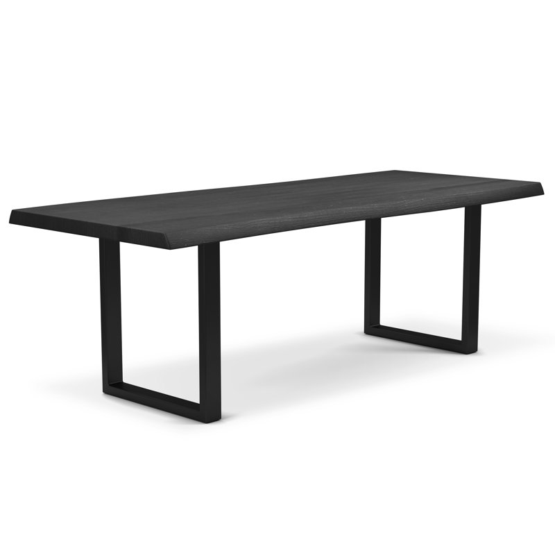 Colin Dining Table, Black, Ebonized, 29.75"H x 92"L x 40"W