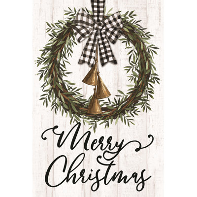 Merry Christmas Bells - Wrapped Canvas Print