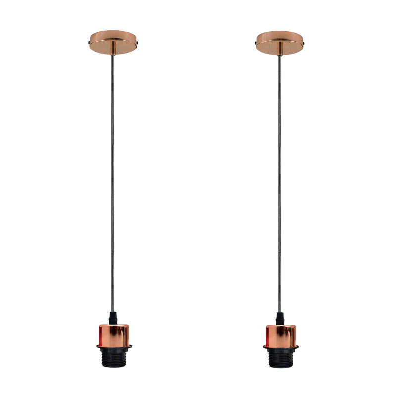 Bastow 2 - Light Single Pendant, No, Rose Gold