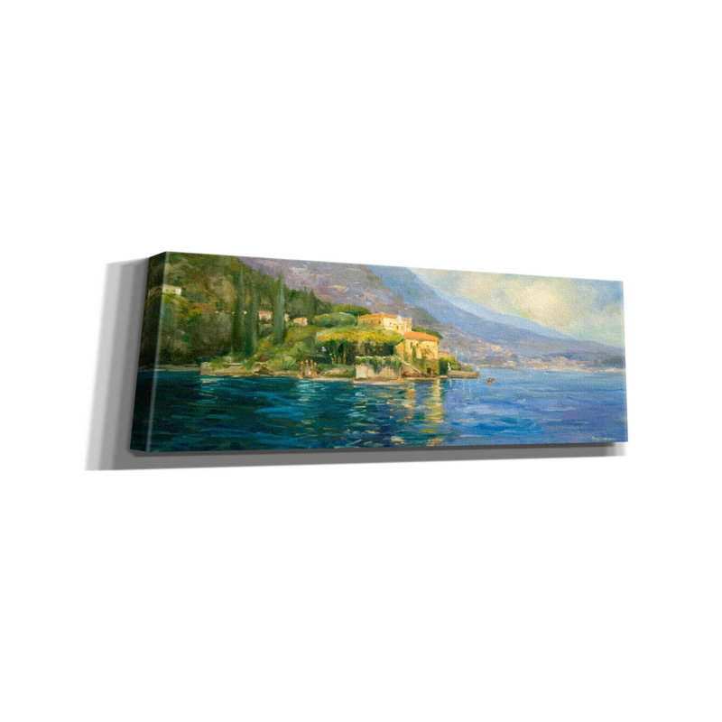 'Lake Como' by Allayn Stevens, Canvas Wall Art, 12" H x 36" W x 1.5" D