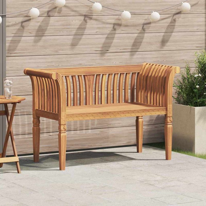 Solid Wood Outdoor Bench