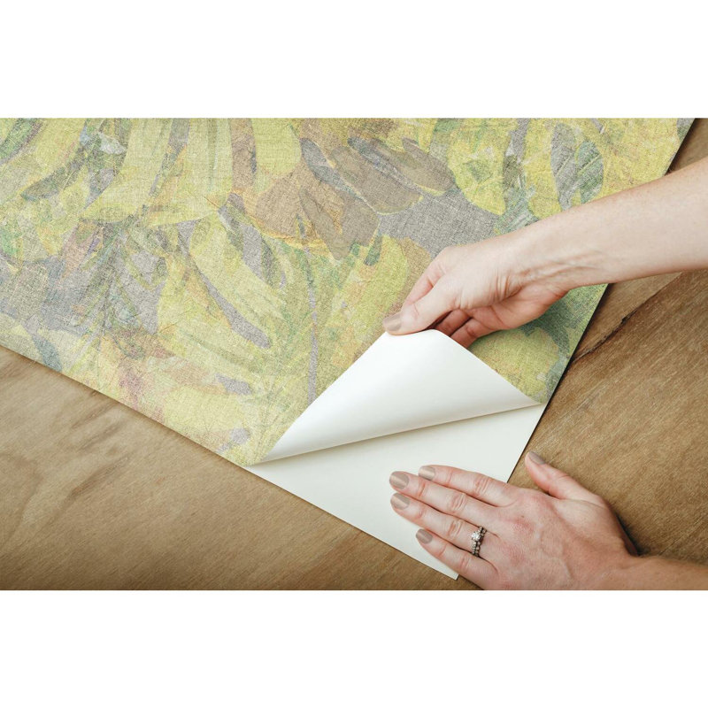 Papiers peints et adhésifs Jungle Leaf, Jaune/vert