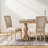 Amando High-End Beige French Country Dining Chairs, Upholstered Chairs With T-Shaped Back, Wire Drawing And Carving Techniques-1130363914