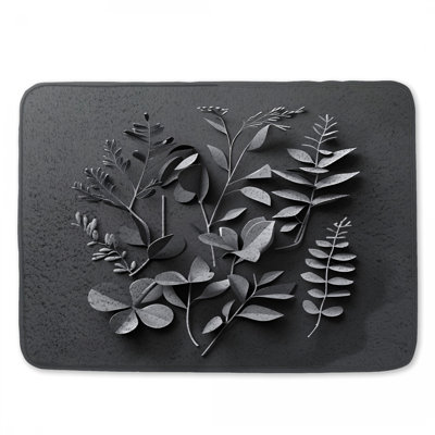 Tapis de bain à feuilles