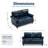 59" Upholstered Loveseat Faux Leather Sofa-1584174917