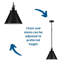 Luminaire suspendu conique 1 lumière-669571742