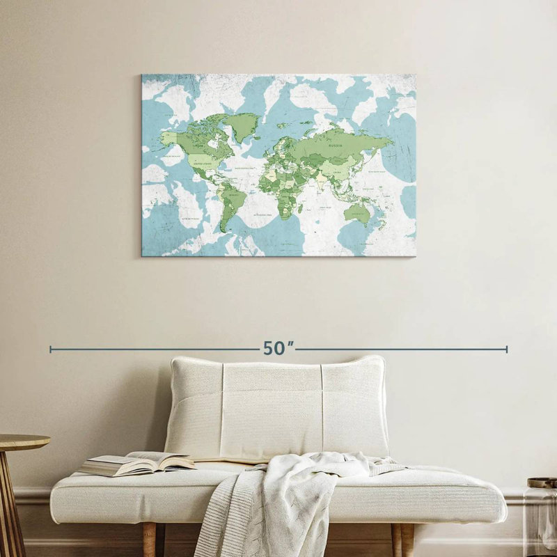 Carte du monde éducatif Keiri I, H 24 po x l 36 po