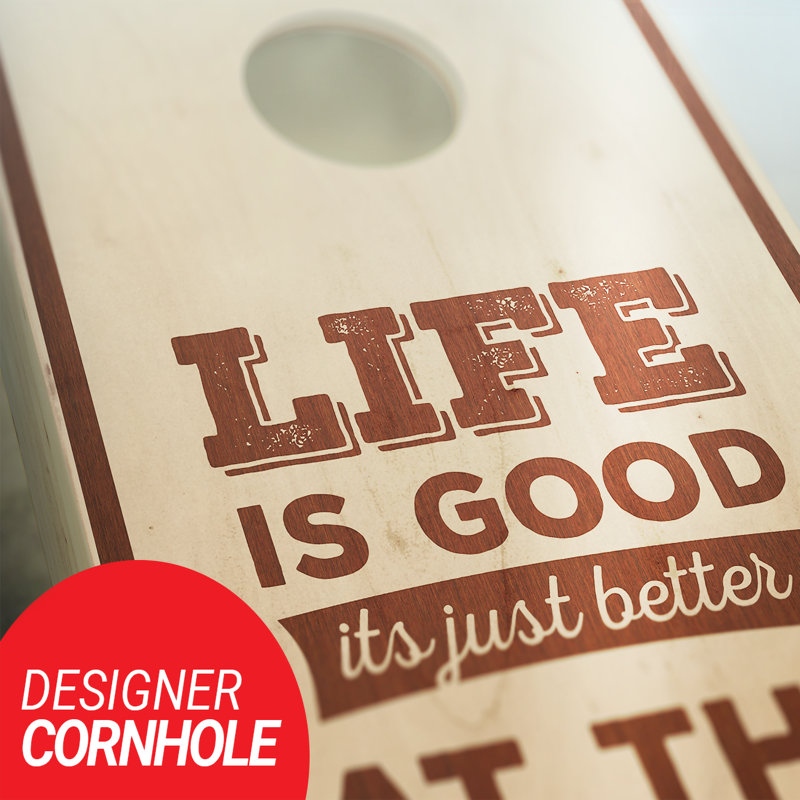 «Life Is Better At The Lake Rosewood Cornhole»