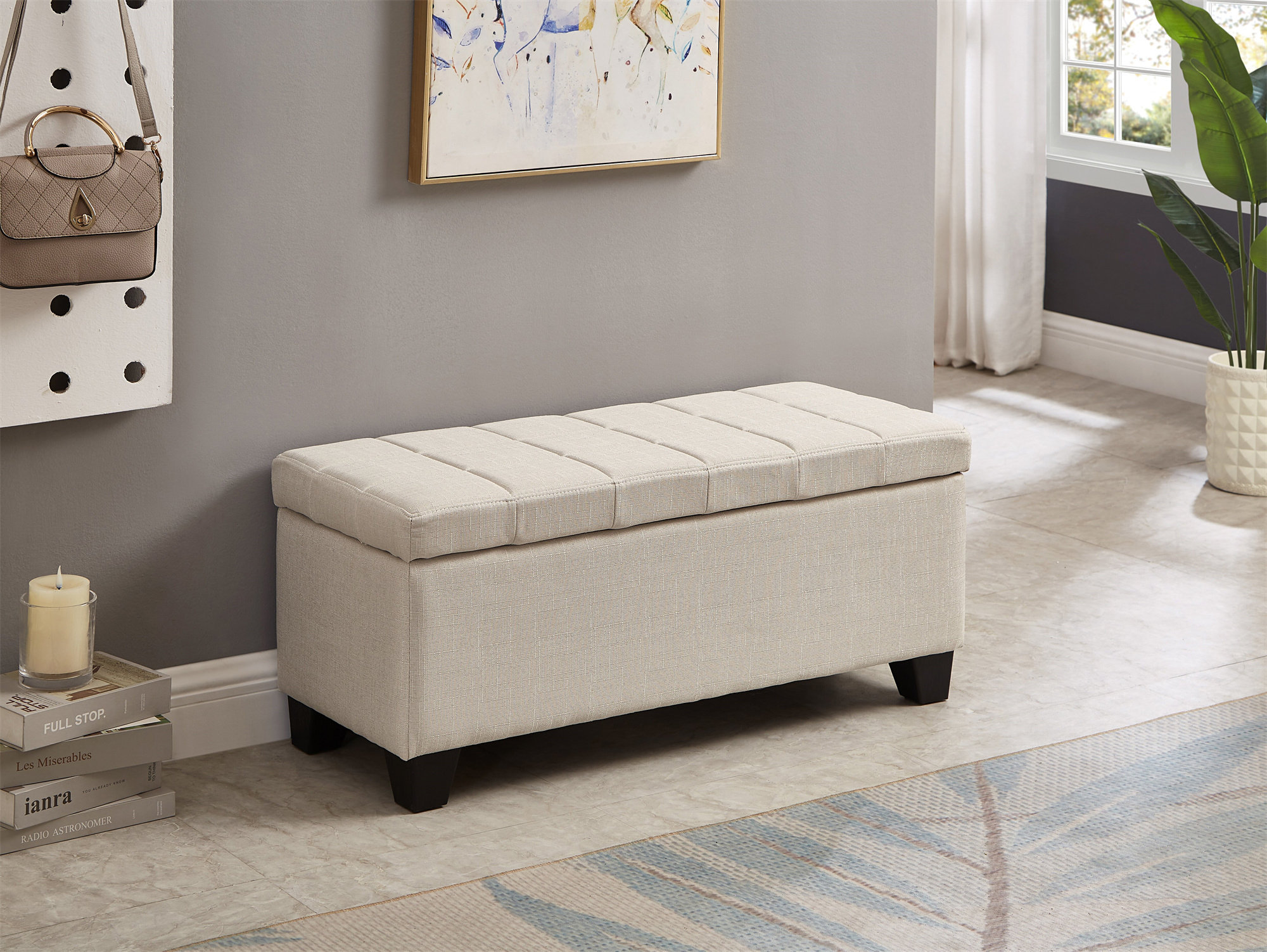 Ebern Designs Zakory Upholstered Storage Bench | Wayfair