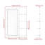 Pharmacie 16 po x 24 po avec miroir pour salle de bain, miroir de salle de bain mural avec rangement, tablettes réglables, cadre en aluminium, fixation en surface argent-937487232