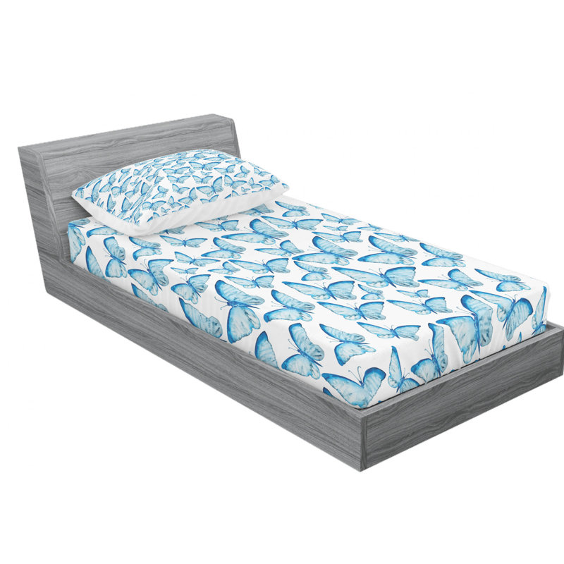 Microfiber Sheet Set, Twin Sheet Set with Fitted Sheet