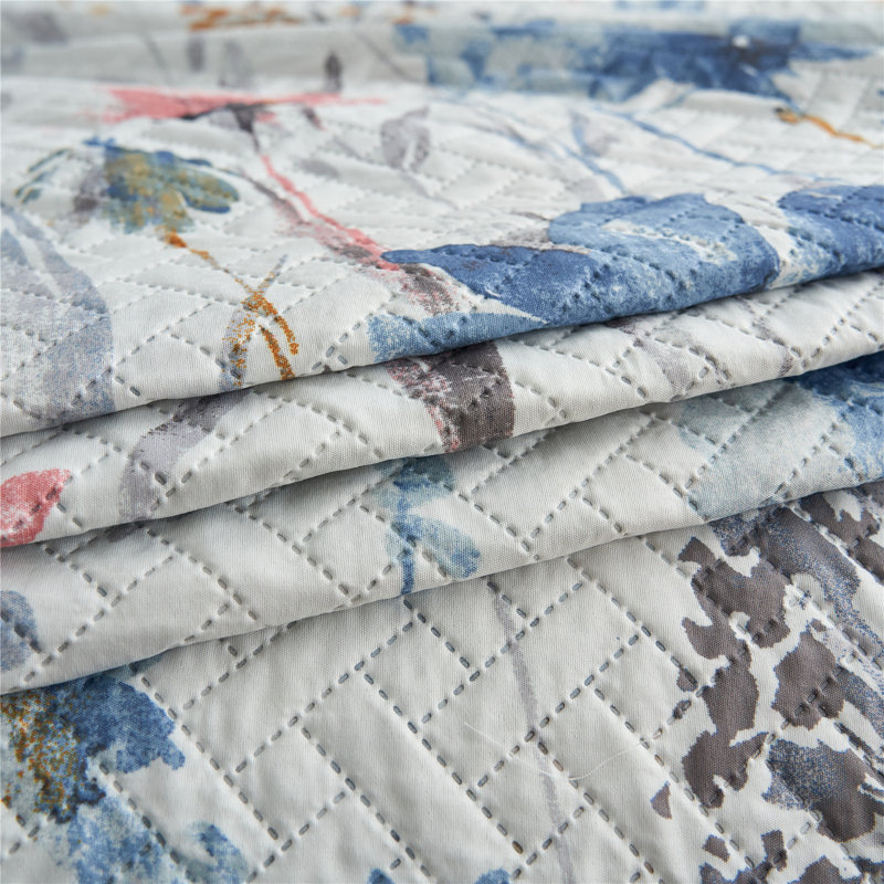 Quilt, King Quilt +2 Standard Shams, Floral 3