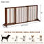 Barrière pour animaux autoportante en bois