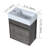 Ajahn 18" Wall Mounted Single Bathroom Vanity Set, Floating Bathroom Vanity with Soft Close Door, Resin Top-893682614