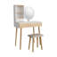 Bove Vanity Table Set with 3 Modes Adjustable Brightness Mirror with Free Stool