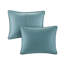 Ensembles de literie confortables en microfibre bleu sarcelle, style campagnard pour toutes les saisons