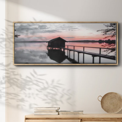 October Sunset- Framed Canvas