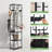 Freestanding 12-hook Coat Rack With Shoes Shelves-410131752