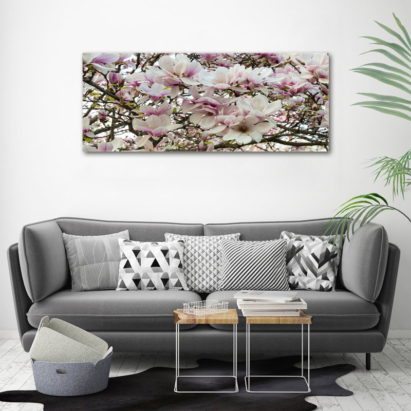 Magnolia Flowers - Wrapped Canvas Print, Canvas, 50cm H x 125cm W
