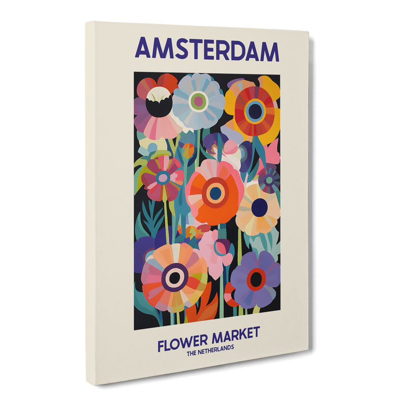XMKTMKT-47 Amsterdam Flower Market Exhibition 13 - Wrapped Canvas Print, 91cm H x 60cm W x 3cm D