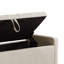 Banc de rangement avec repose-pieds 45 po avec charnière de sécurité, banc d'entrée capitonné, 350 lb-1058009999