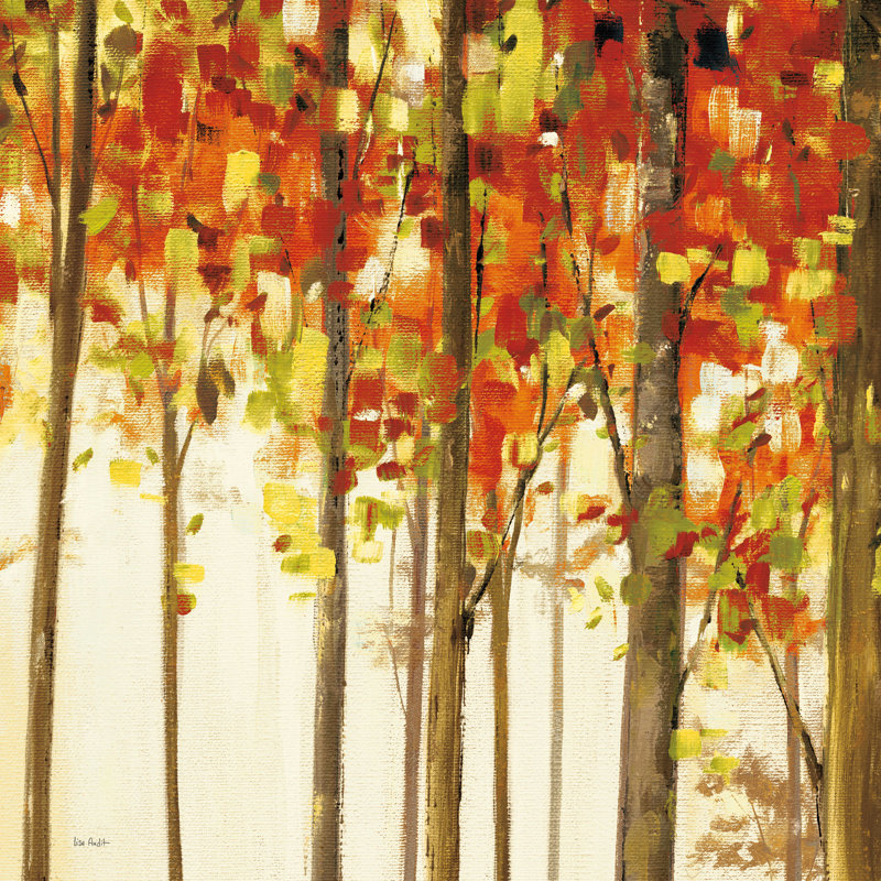 " Autumn Forest Study III " by Lisa Audit, 12" H x 12" W x  1.25" D