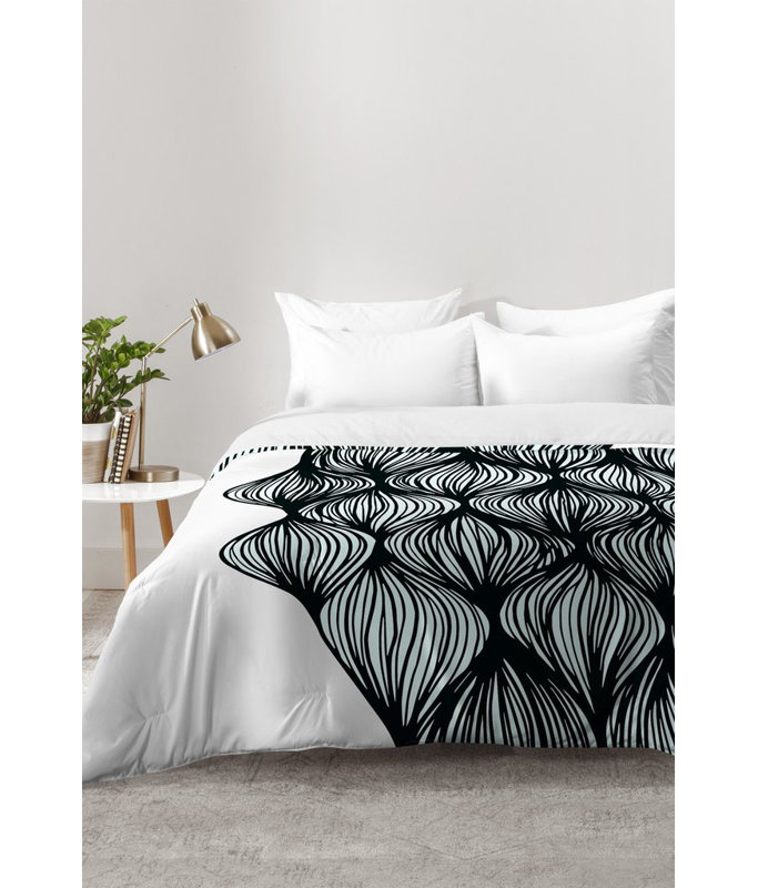Gabi Modern & Contemporary Polyester Abstract Comforter, Twin XL Comforter + 1 Standard Sham