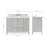 Cambridge Single Bathroom Vanity with Carrara Marble Top-88398690