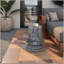 Tables de bout d'extérieur pour le patio, table d'appoint de jardin, petite table d'appoint ronde ronde pour l'extérieur, tabouret de jardin en souche d'arbre pour l'intérieur et l'extérieur