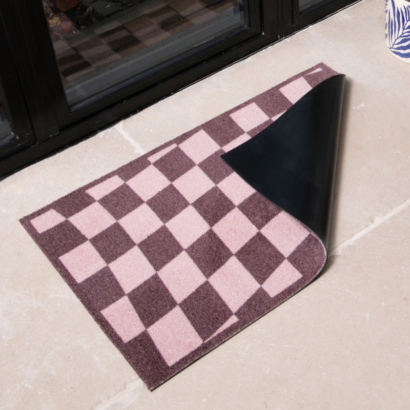 Non-Slip Geometric Doormat, 80x50cm