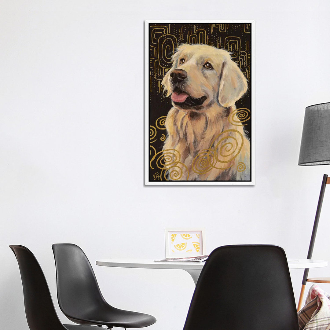 Gold Retriever von Alona Vakhmistrova - Galerie-verpackte Leinwand Giclée auf Leinwand