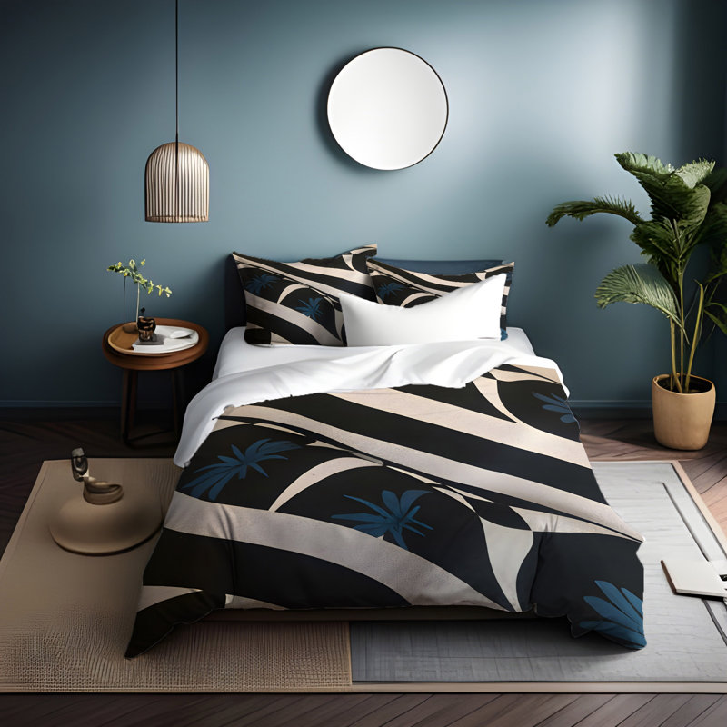Abstract Duvet Cover, King Duvet Cover + 2 King Shams