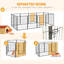 Panel Steel Pet Barrier With Door-93798969