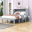 Grand lit escamotable gris avec ports USB et tablettes, lit mural en bois peu encombrant pour chambre d'amis-1495700740-1495700745
