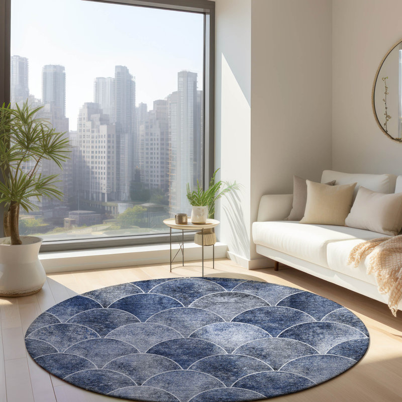  Karter Kitchen Mat, Round 8'