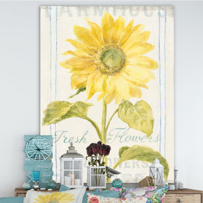 " Floursack Florals II " Painting Print