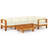 vidaXL 6 Piece Garden Lounge Set with Cushions 39.4" x 23.6" Acacia Wood-1969029325
