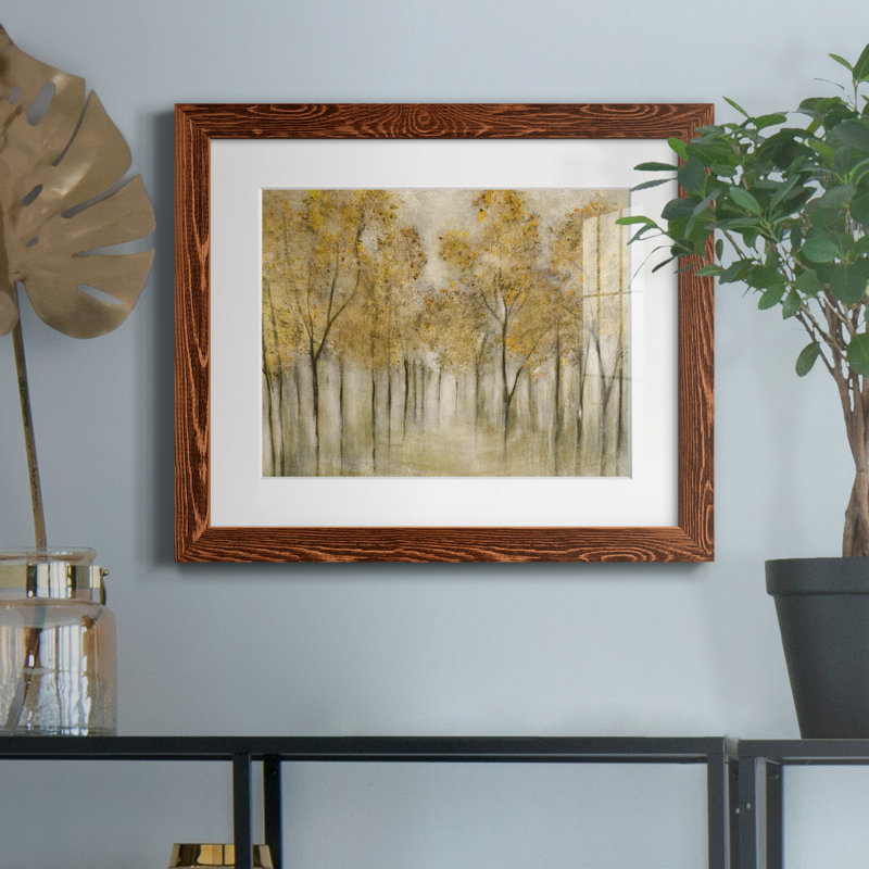 «Golden Spring», impression encadrée sur papier, H 24 po x l 18 po x P 1,5 po, Papier avec cadre érable