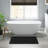 1 PCS 100% Cotton Tufted 3000 GSM Reversible Bath Rug Black-1970765559