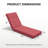 Outdoor 4'' Chaise Lounge Cushions Lounge Chair Cushions 21" W X 72" L-1925473306