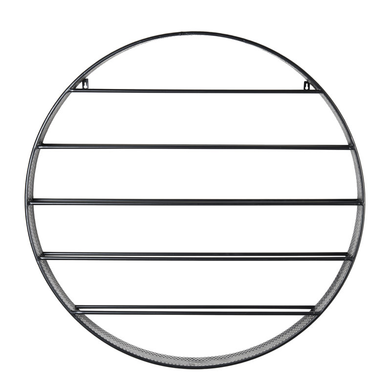 Cyprian Wall Mounted Wine Bottle Rack in Black