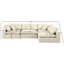 Canapé modulaire réversible de 120 po en similicuir-87141390