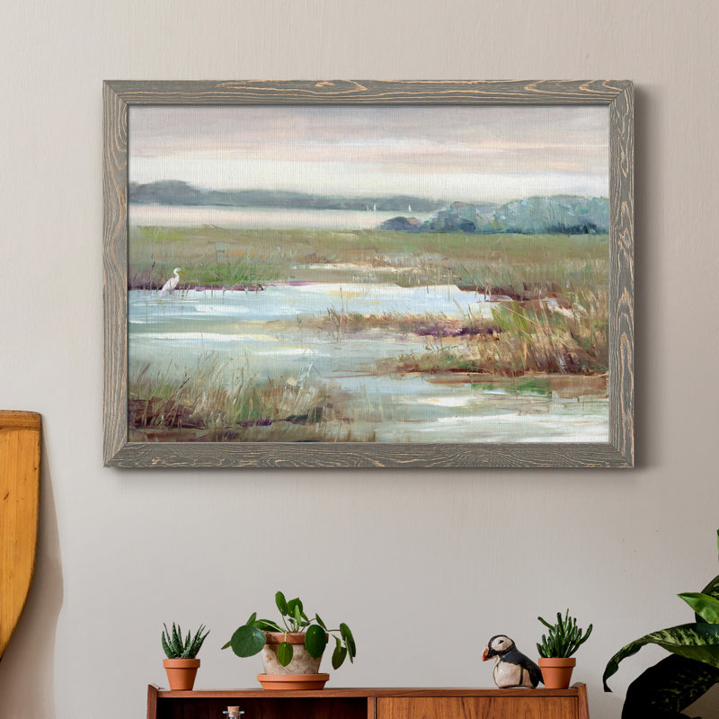 " Early Morning Magic " Painting Print, Gray, 23.5" H x 31.5" W x 1.5" D