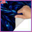 Tapis de bain abstrait à plumes bleues-721337197