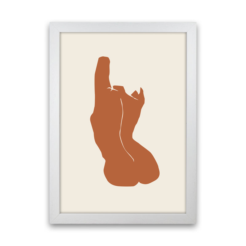 Matisse Statue by Planeta444 - Print, 63cm H x 46cm W x 3cm D, White Framed