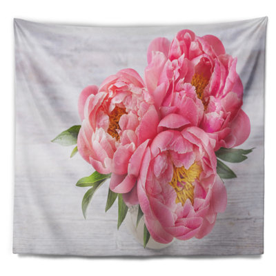 Bouquet de pivoines dans un vase