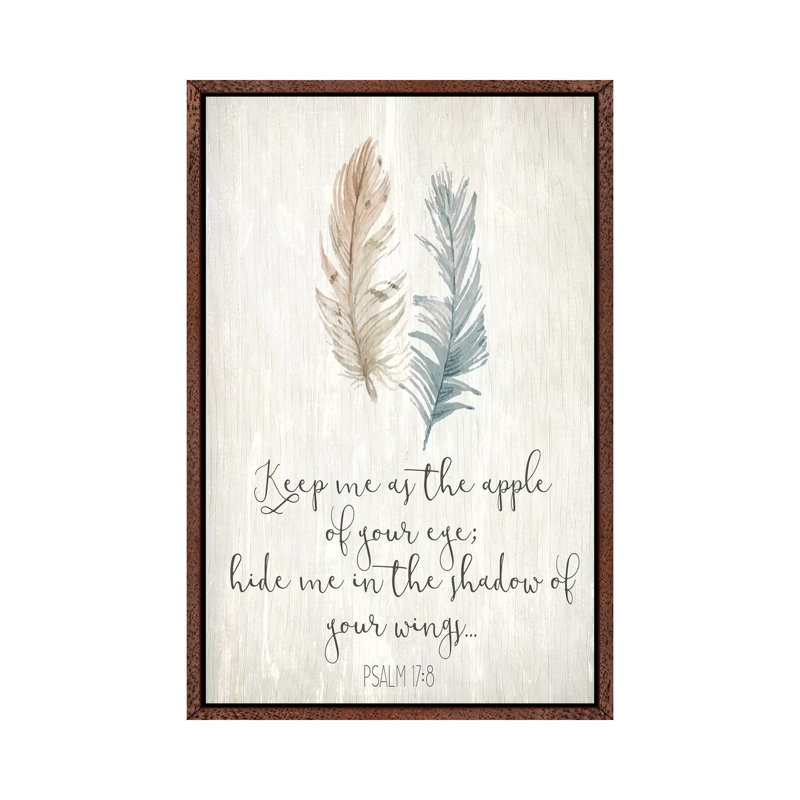 His Feathers II by Kimberly Allen - Print on Canvas, Classic Brown Wood Framed, 101.6cm H x 66.04cm W x 3.81cm D